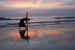 la práctica de yoga